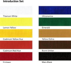 Daler Rowney Set akrilnih barv System 3, Introduction set 10x22ml