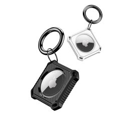 slomart dux ducis 2x etui za airtag safe gel cover for locator key chain obesek bela/črna