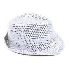 Zaparevrov disko klobuk srebrn za odrasle, v slogu Michaela Jacksona