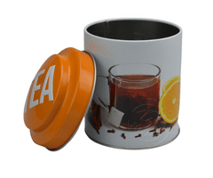 Zaparevrov Pločevinka za čaj, oranžna (11x9cm)
