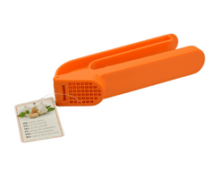 Zaparevrov Plastična stiskalnica za česen, oranžna (17 cm)