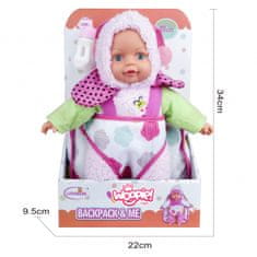 WOOPIE  ROYAL Baby Ladybug Doll 33 cm + nosilec Akc.