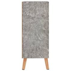 Greatstore Komoda betonsko siva 60x30x72 cm iverna plošča