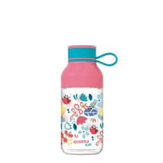 QUOKKA Kids, Plastična steklenica z zanko Flowers, 430ml, 40158