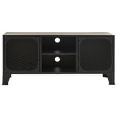 Greatstore TV omarica siva 105x36x47 cm kovina in MDF