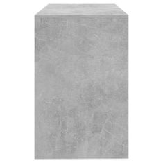 Vidaxl Pisalna miza betonsko siva 101x50x76,5 cm iverna plošča