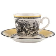 Villeroy & Boch Skodelica za kavo ali čaj s krožničkom iz kolekcije AUDUN FERME
