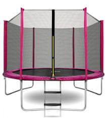 aGa SPORT TOP Trampolin 305 cm Pink + zaščitna mreža + lestev