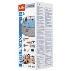 Vidaxl Bestway Power Steel Pool z dodatki, 549x122 cm