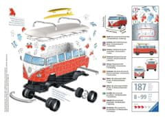 Ravensburger 3D sestavljanka Avtobus Volkswagen T1 162 kosov