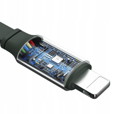 Mcdodo MCDODO KABEL 3V1 ZAPIRNI USB - LIGHTNING + USB-C + MICROUSB 1,2 M ZELENA TULJAVA CA-7251