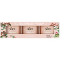 Yankee Candle Komplet votivnih sveč v steklu Tranquil Garden 3 x 37 g