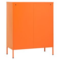 Vidaxl Omara za shranjevanje oranžna 80x35x101,5 cm jeklo