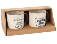 EXCELLENT Odličen lonček komplet 2 kosov kamnitih posod 200 ml COFFEE SHOP KO-Q75900320shop