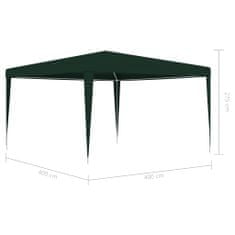 Vidaxl Profesionalen vrtni šotor 4x4 m zelen 90 g/m²