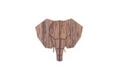 BeWooden lesena broška Elephant Brooch univerzalna