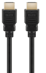 Goobay High Speed kabel, HDMI 2.1, 8K, z mrežno povezavo, pozlačen, 0,5 m (41081)