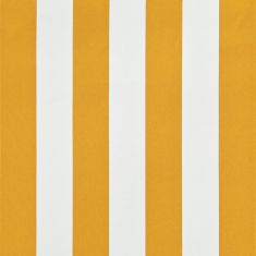 Vidaxl Zložljiva tenda 350x150 cm rumena in bela