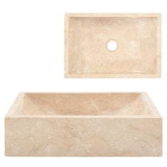 Vidaxl Umivalnik 45x30x12 cm marmor krem