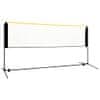 Greatstore Nastavljiva mreža za badminton 300x103x94-158 cm kovinska