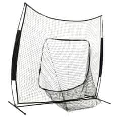 Vidaxl Vadbena mreža za baseball in softball 341x106,5x216 cm kovinska