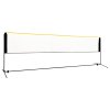 Greatstore Nastavljiva mreža za badminton 500x103x94-158 cm kovinska