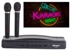Verkgroup Brezžični karaoke sistem 2x brezžični mikrofon + postaja