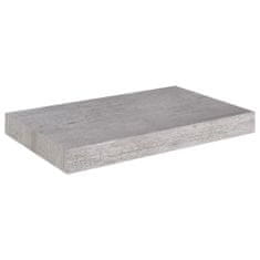 Vidaxl Stenske police 2 kosa betonsko sive 40x23x3,8 cm MDF