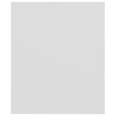 Vidaxl Kopalniško pohištvo 2 kosa bele barve iverna plošča