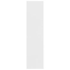 Vidaxl Garderobna omara s predali bela 50x50x200 cm iverna plošča