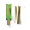 BamBu Bambusove bambusove slamice - komplet 6 kosov vklj. zobna ščetka