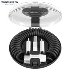 Vonmählen Vonmählen Allroundo C univerzalni 6v1 kabel za polnjenje, USB-C / USB-A / Micro-USB / Lightning, hitro polnjenje, 75 cm, črn