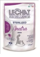 LECHAT EXCELLENCE Sterilized mokra hrana za sterilizirane mačke, z raco, 24 x 100 g