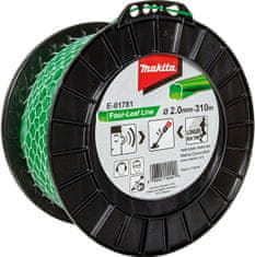 Makita E-01781 najlonska nitka deteljica zelena, 2,0 mm/310 m