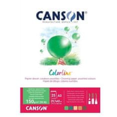 Rayher.	 Papir Canson ColorLine A3 150 g sort. Zemlja, 25 listov