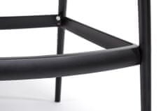 KINGHOME Barski stol HILO PREMIUM 65cm črn