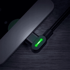 Mcdodo MCDODO GUMB HITRI KOT 90 ° LED MICRO USB KABEL 3M ČRNA CA-5773