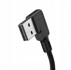 Mcdodo MCDODO LEPILO KOTNI KABEL 90 ° LED VZMET USB TYPE-C 1.8M ČRNA CA-7310