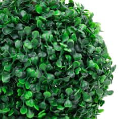 Vidaxl Umetni pušpan z loncem okrogel zelene barve 60 cm