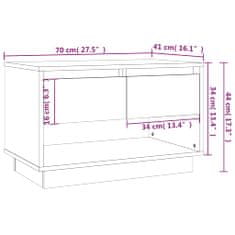 Vidaxl TV omarica betonsko siva 70x41x44 cm iverna plošča