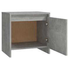 Vidaxl Nočna omarica betonsko siva 45x34x44,5 cm inženirski les