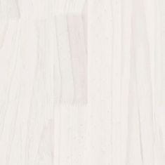 Vidaxl 5-nadstropna knjižna omara bela 80x30x175 cm borovina