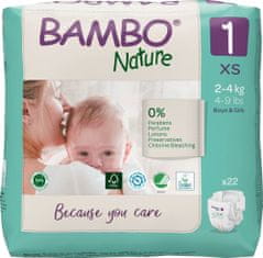 Bambo Nature plenice, za 2-4 kg, 22/1