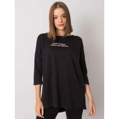 Ex moda Ženska bluza z napisom MEREL črna EM-BZ-114-A.56P_373690 M