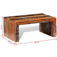 Vidaxl Klubska mizica iz predelanega lesa