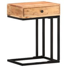 Vidaxl Stranska mizica U-oblike 45x30x61 cm trden akacijev les