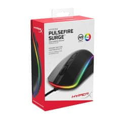 HyperX HP PulseFire Surge miška, RGB, gaming, 16000 DPI, simetrična (4P5Q1AA)