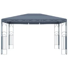 Vidaxl Paviljon z lučkami 400x300 cm antraciten