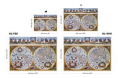 Wooden city Lesena sestavljanka Nova Terrarum starinski zemljevid 2v1, 505 kosov EKO