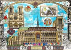 Wooden city Lesena sestavljanka Katedrala Notre-Dame 2 v 1, 1010 kosov ECO